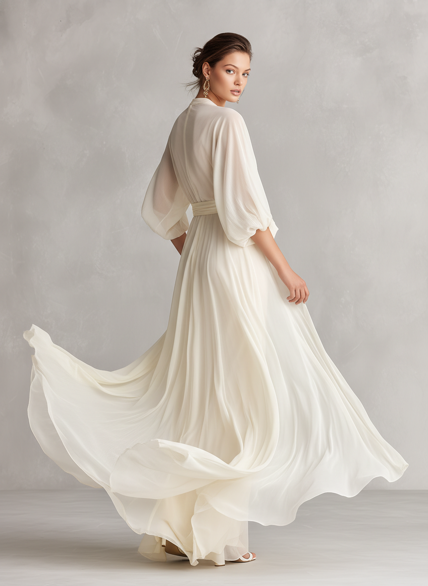 Mia | Women's Elegant V-Neck Maxi Dress