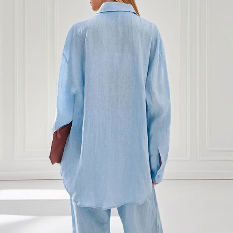 Dakota | Women's Relaxed Linen Two Piece Shirt Set