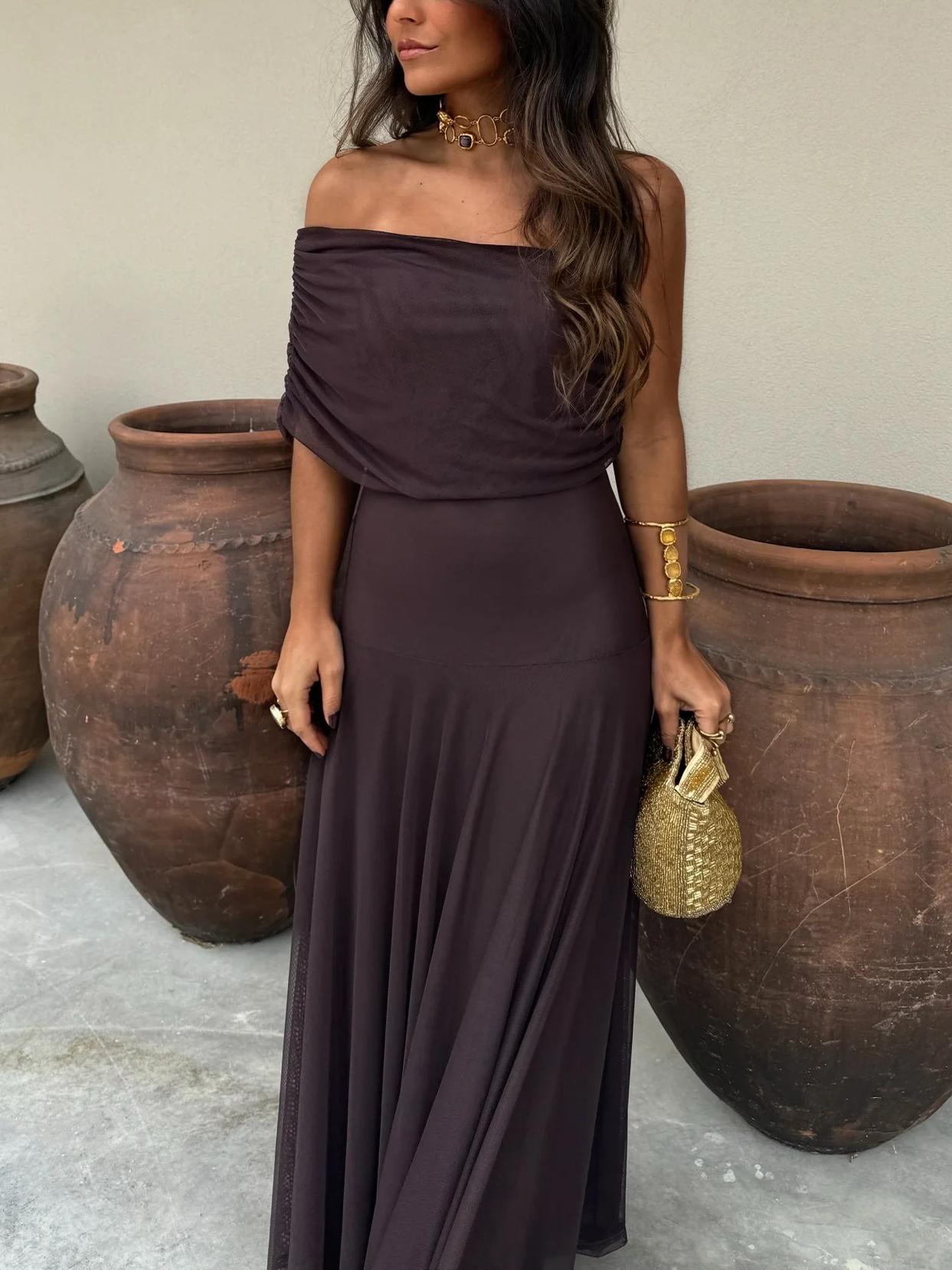Hannah | Women's Summer Off-Shoulder Evening Dress