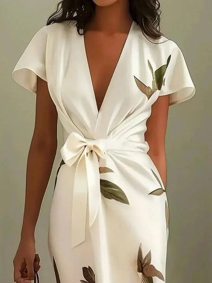 Skye | Women's Elegant Printed Wrap Dress