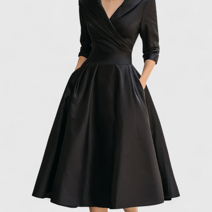 Camila | Women's Elegant Wrap Midi Evening Dress