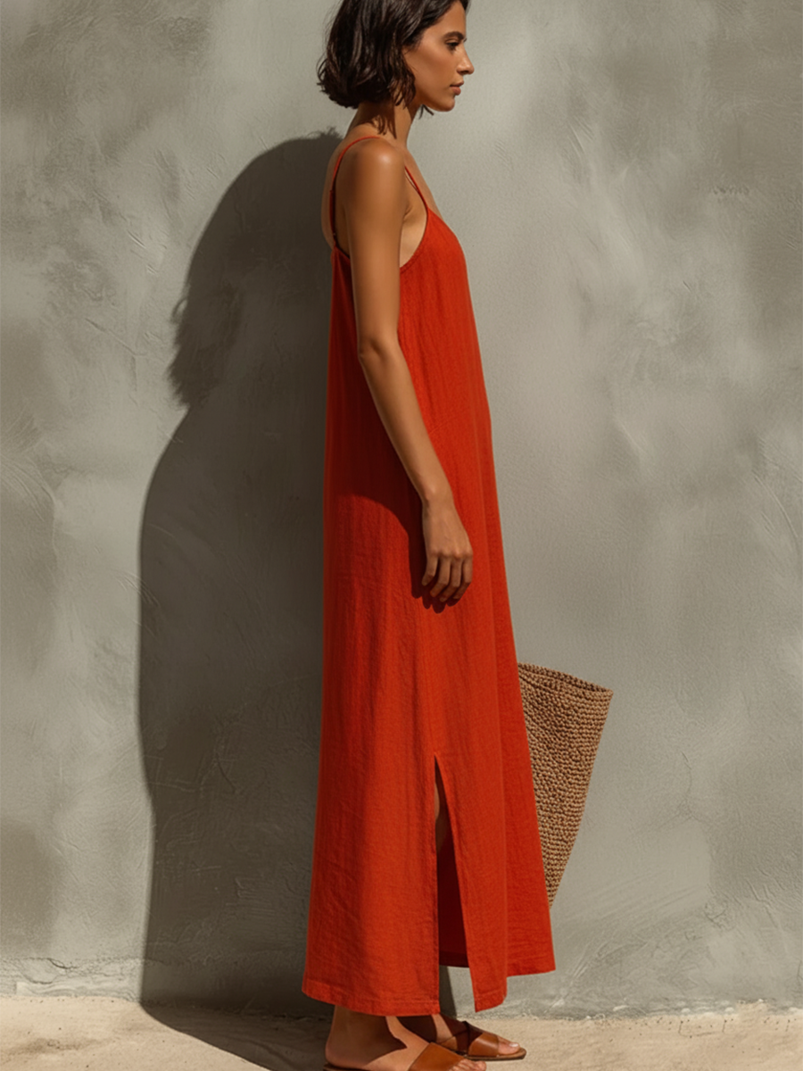 Britta | Women's Summer Spaghettistrap Maxi Dress