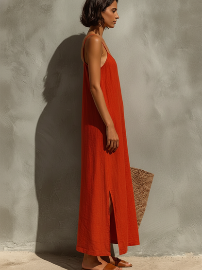Britta | Women's Summer Spaghettistrap Maxi Dress