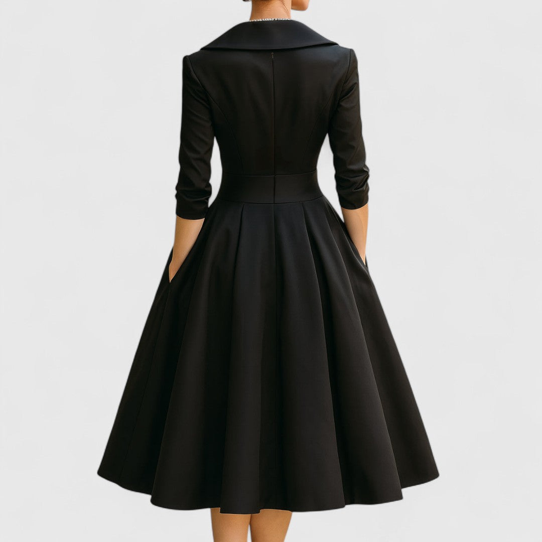 Camila | Women's Elegant Wrap Midi Evening Dress