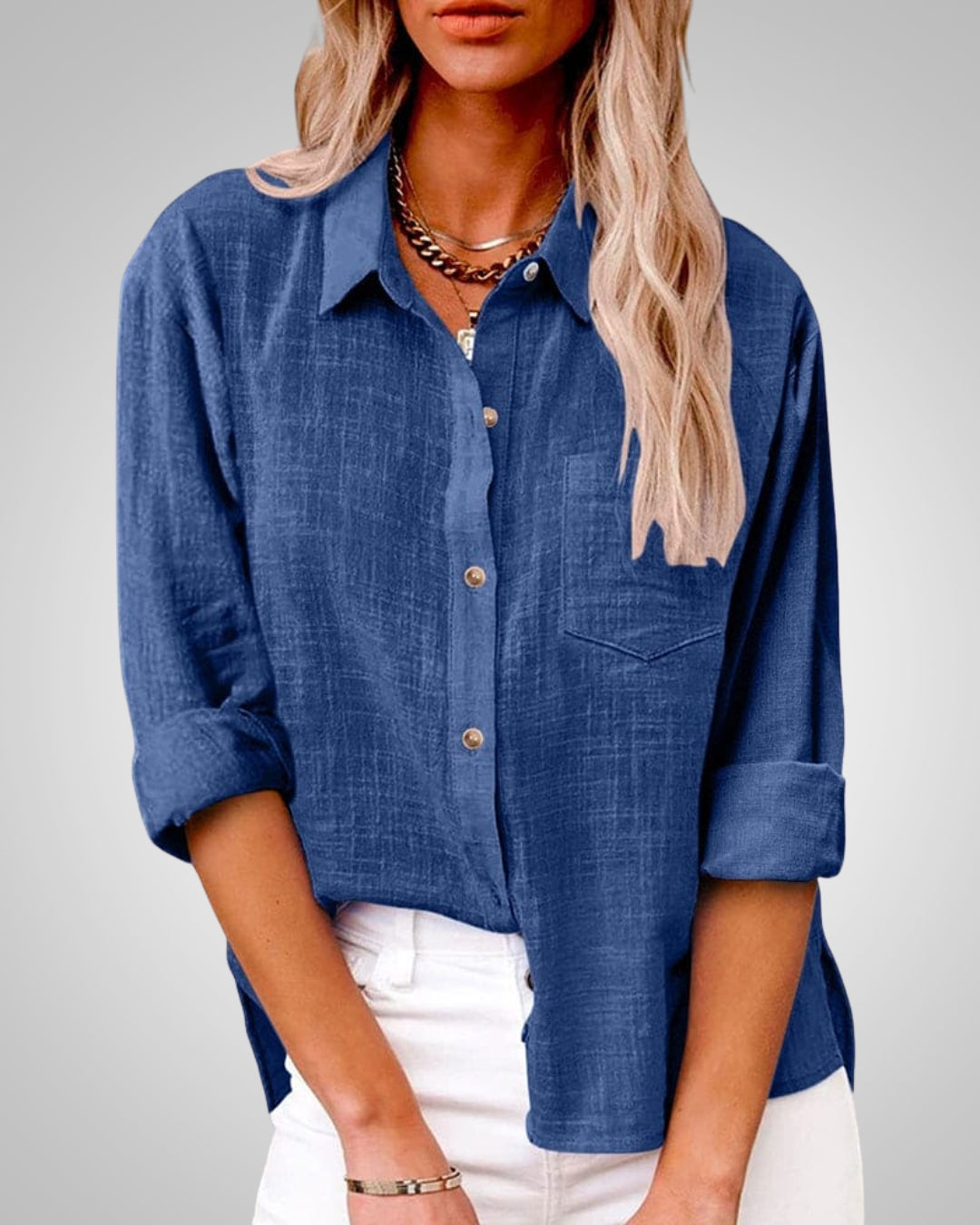 Maria | Women's Classic Summer Button-Up Blouse