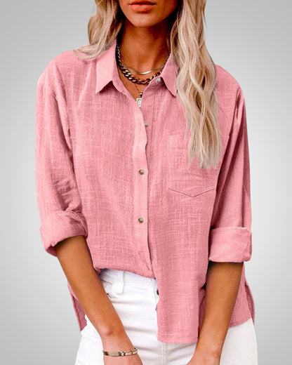 Maria | Women's Classic Summer Button-Up Blouse