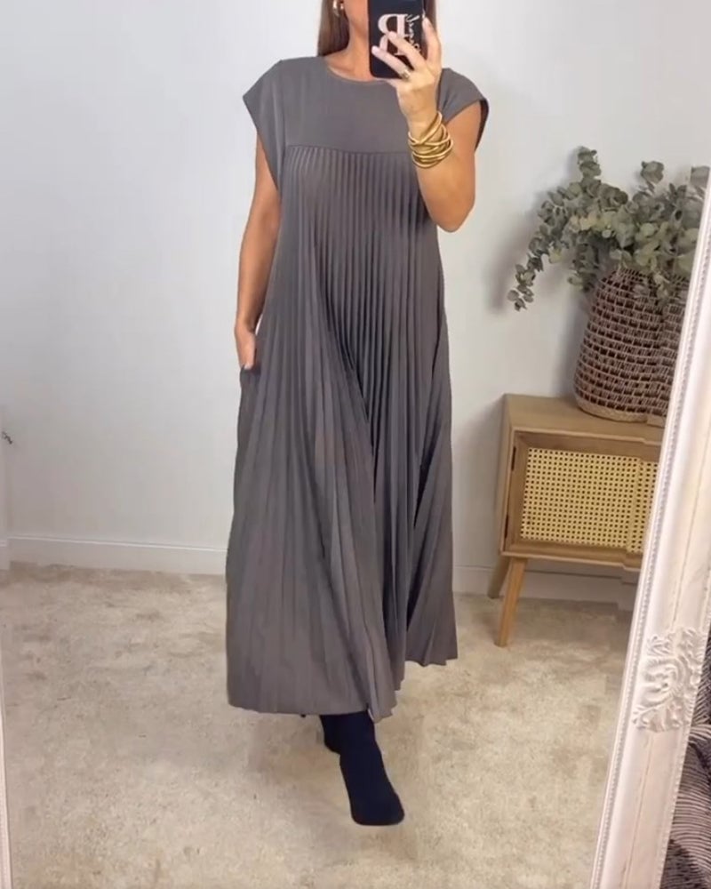 Grace | Women's Elegant Pleated Maxi Dress