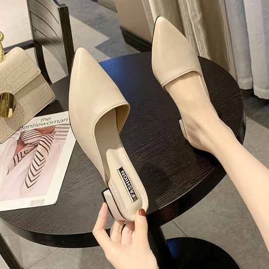 Aoife | Women's Pointed Toe Slip-On Low Heel Sandals