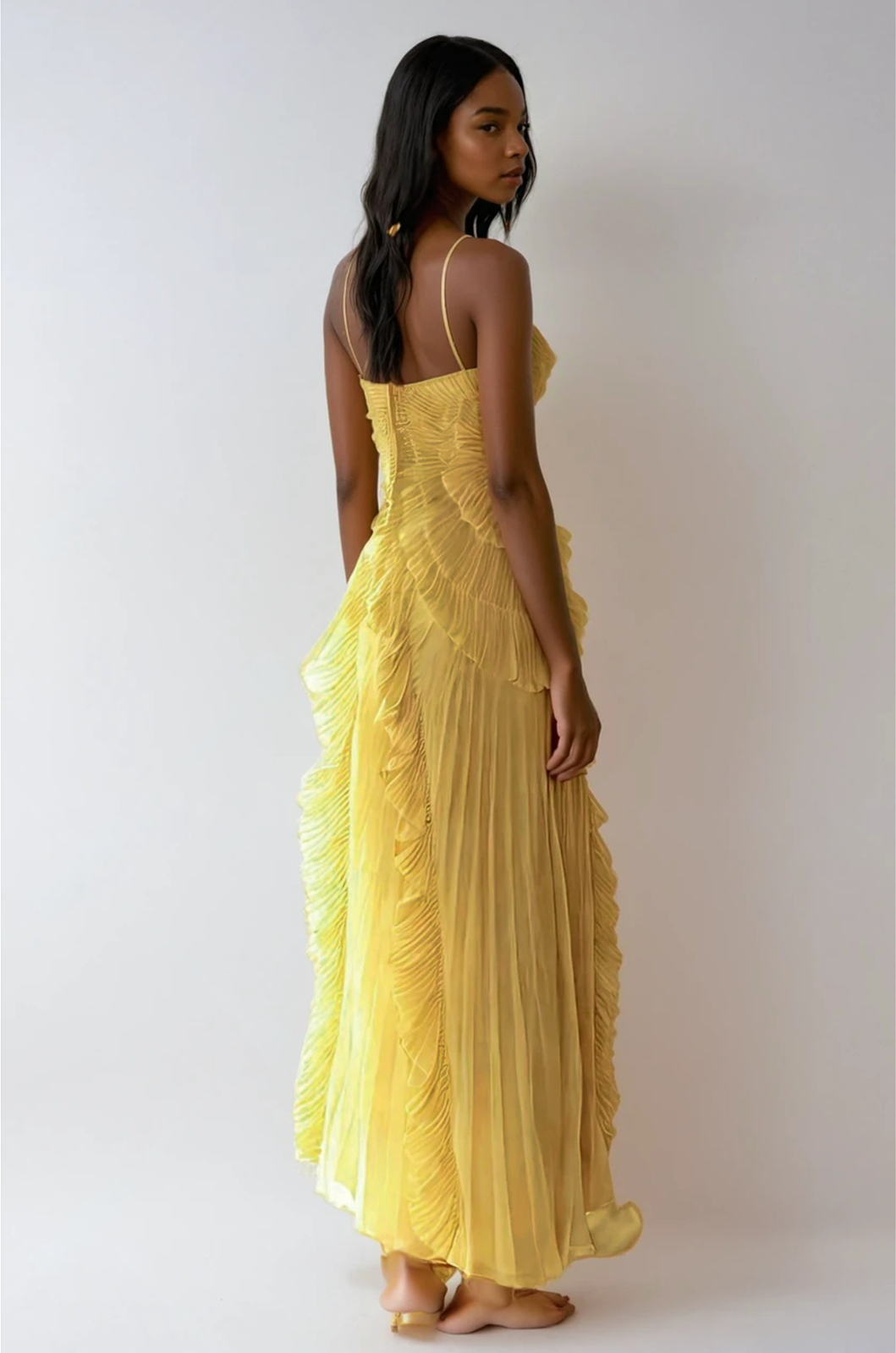 Elena | Women's Embroidered Halterneck Maxi Dress