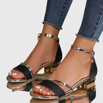 Isabella | Women's Strappy Low Heeled Sandals