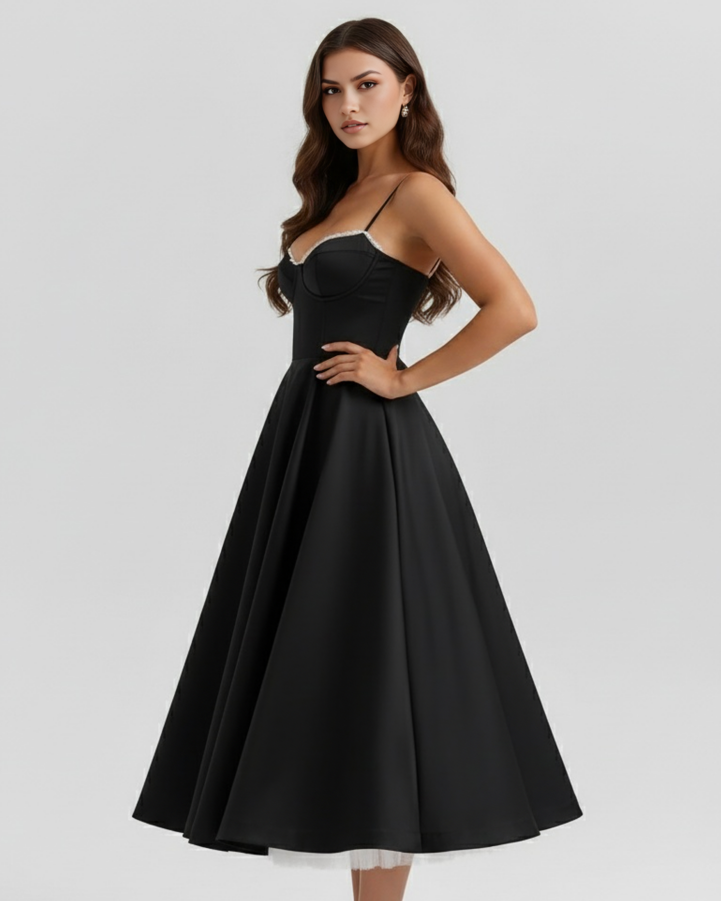 Lucy | Women's Elegant A-Line Midi Dress