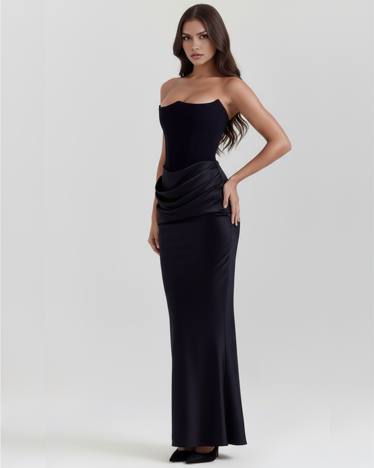 Ember | Women's Strapless Fitted Evening Dress