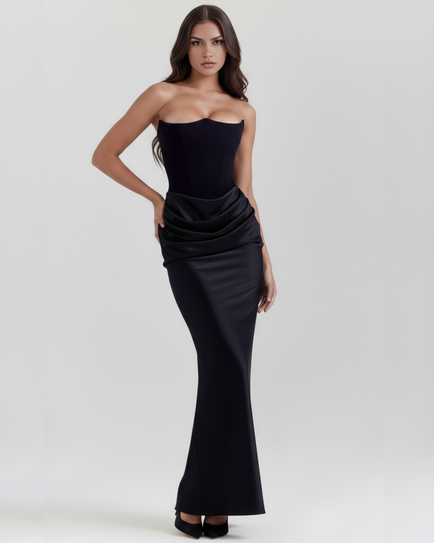 Ember | Women's Strapless Fitted Evening Dress