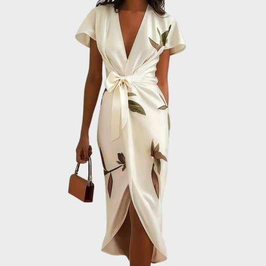 Skye | Women's Elegant Printed Wrap Dress