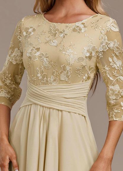 Isabelle | Women's Embroidered Chiffon Midi Dress