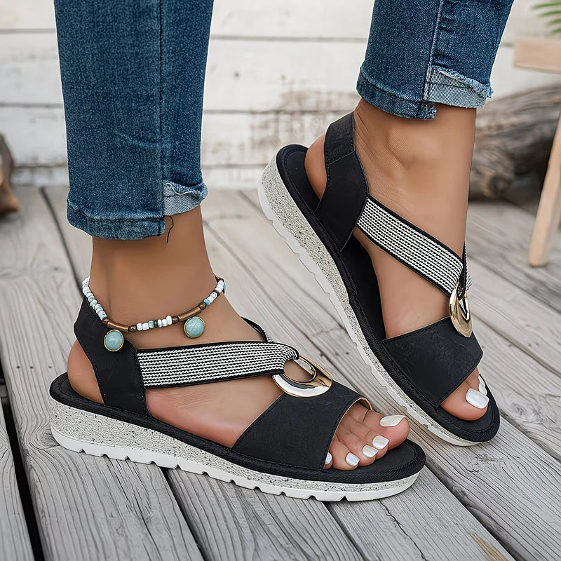 Paige | Women's Flat Buckle Sandals
