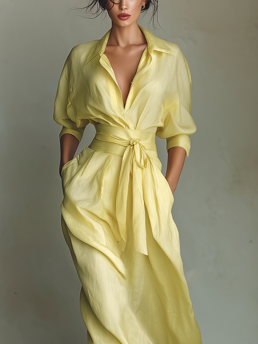 Eloise | Women's Yellow Summer Maxi Dress