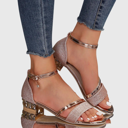 Isabella | Women's Strappy Low Heeled Sandals