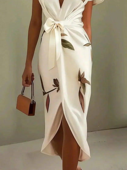 Skye | Women's Elegant Printed Wrap Dress