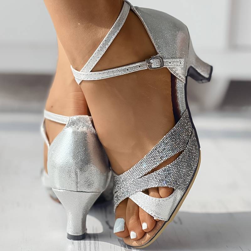 Bella | Women's Elegant Glitter Heel Sandals