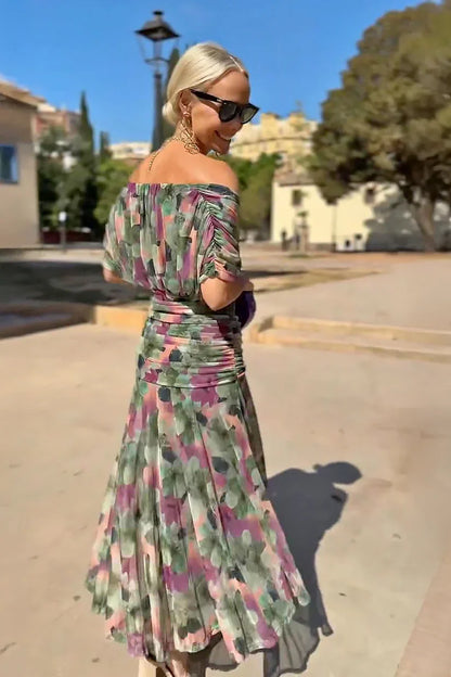 Leah | Women's Summer Off-Shoulder Maxi Dress