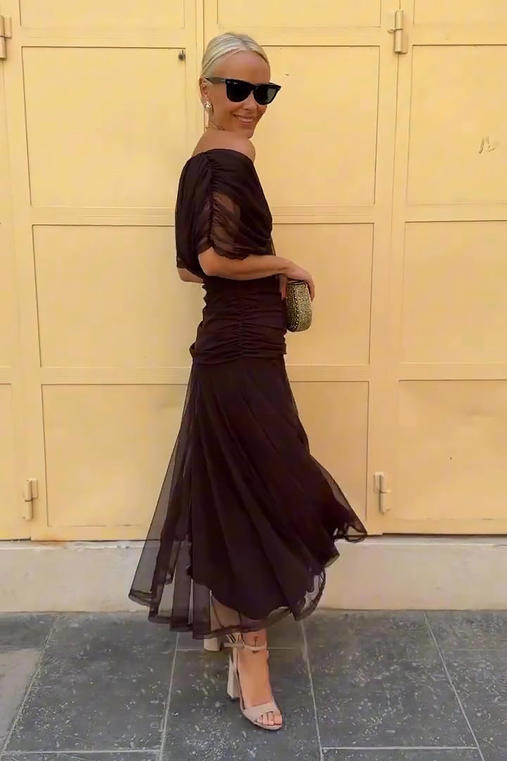 Leah | Women's Summer Off-Shoulder Maxi Dress