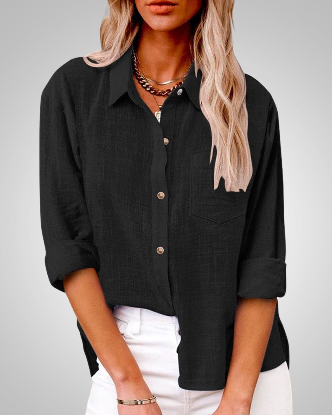 Maria | Women's Classic Summer Button-Up Blouse