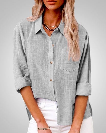 Maria | Women's Classic Summer Button-Up Blouse