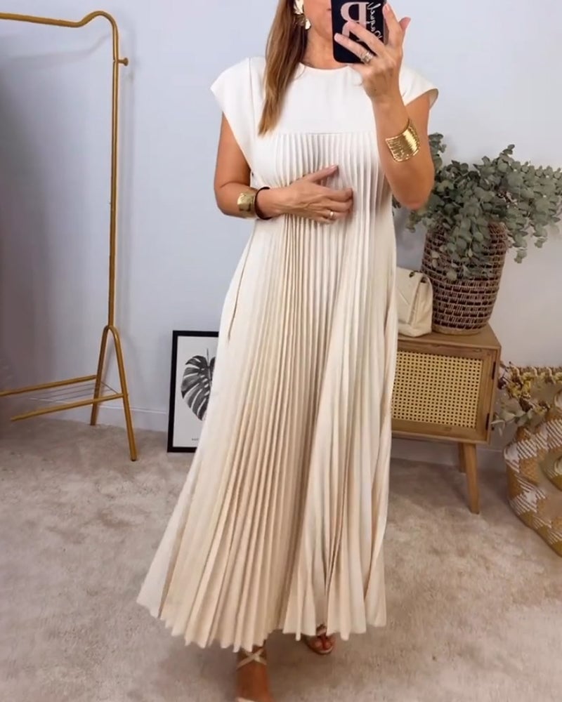 Grace | Women's Elegant Pleated Maxi Dress