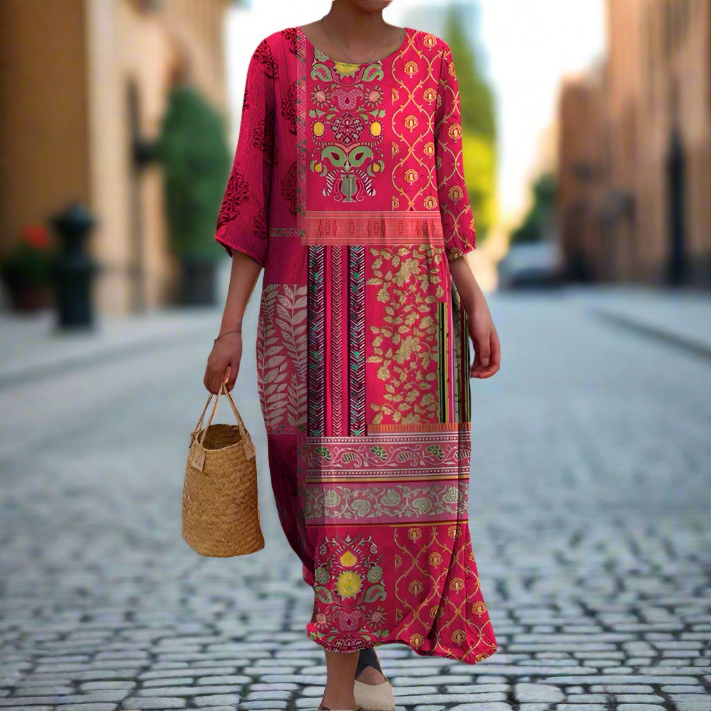 Destiny | Women's Printed Relaxed Fit Maxi Dress
