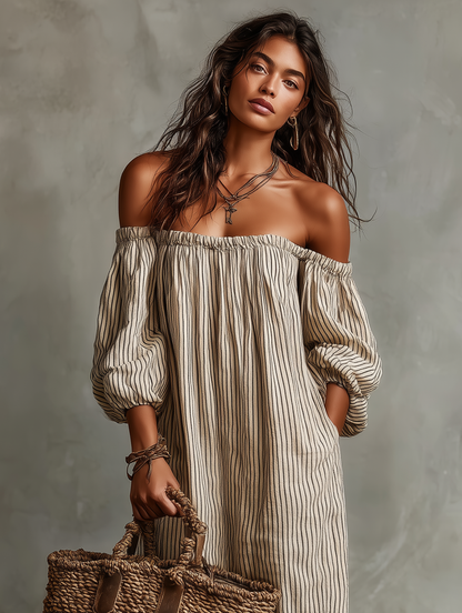 Jade | Women's Off-Shoulder Maxi Holiday Dress