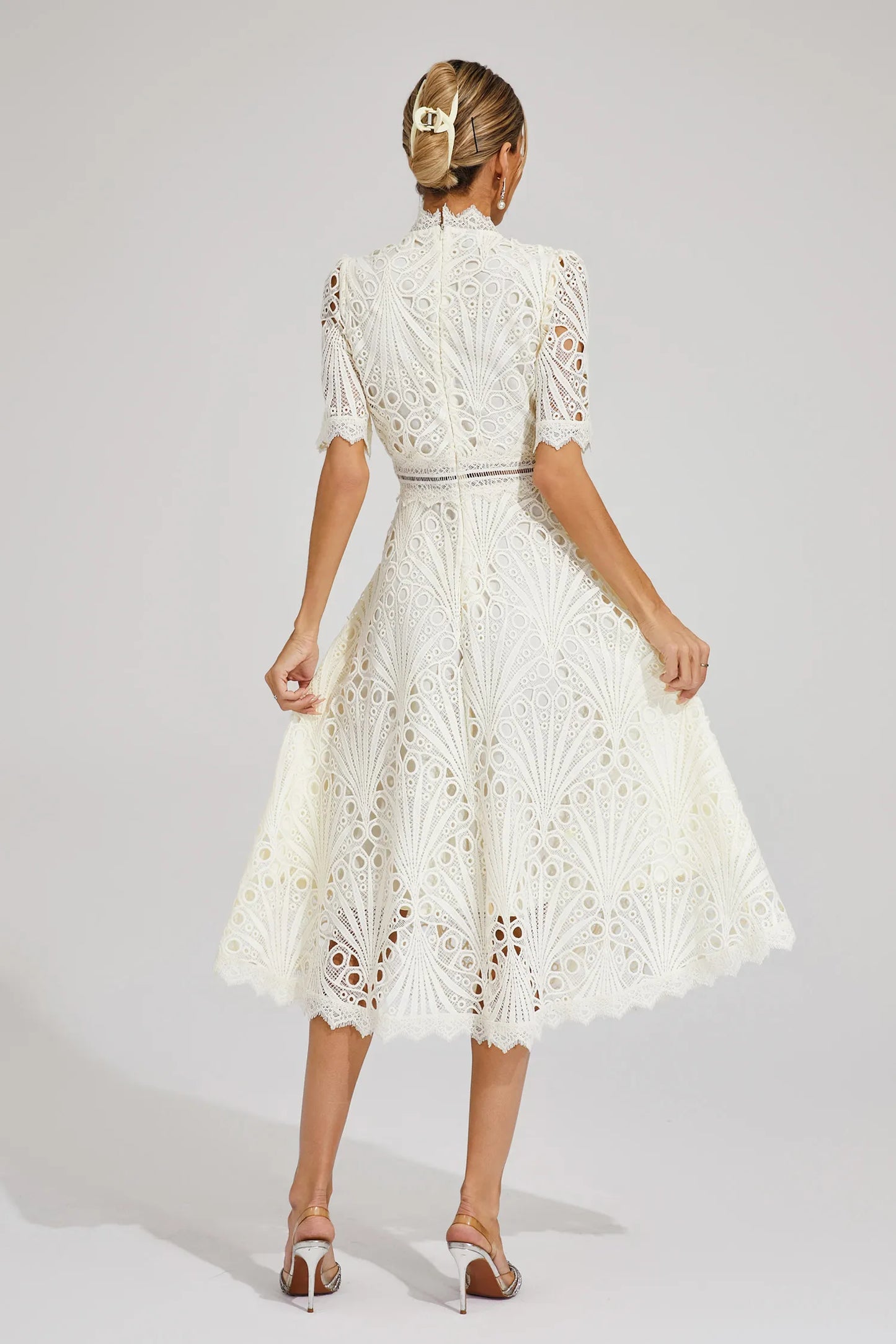 Brianna | Women's Elegant Half Sleeve Midi Dress