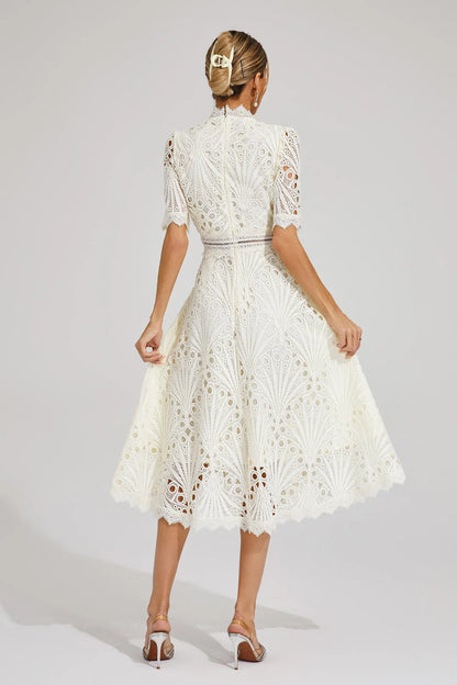 Brianna | Women's Elegant Half Sleeve Midi Dress