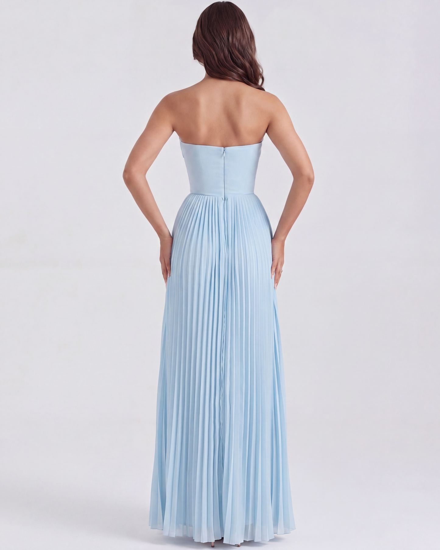 Aisling | Women's Elegant Pleated Maxi Dress