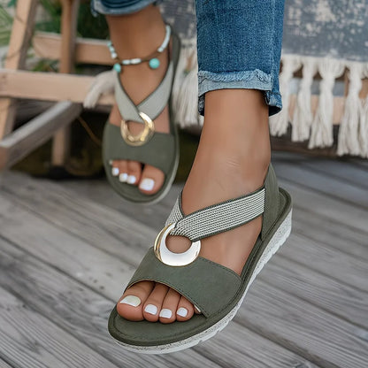 Paige | Women's Flat Buckle Sandals