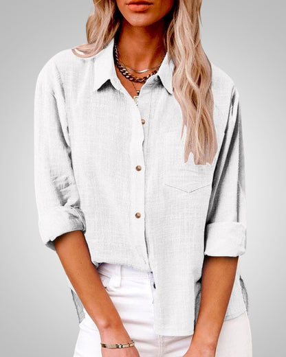 Maria | Women's Classic Summer Button-Up Blouse