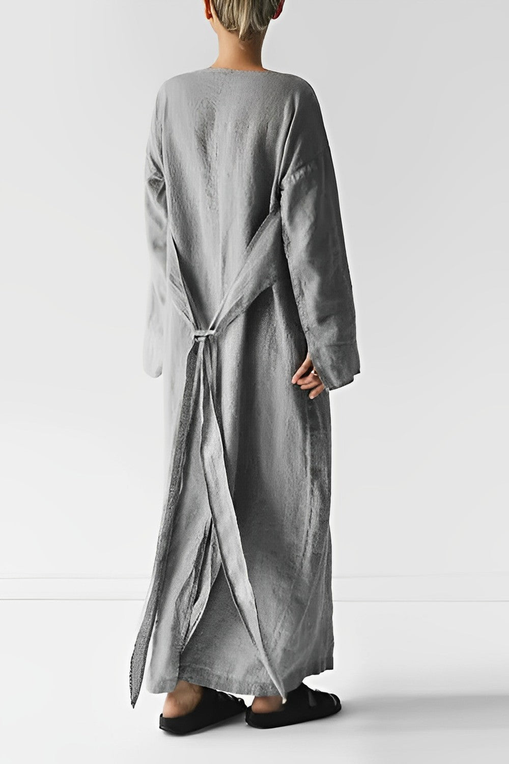 Aoife | Women's Summer Linen Wrap Dress