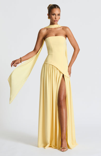 Lucy | Women's Formal Side Slit Wedding Guest Maxi Dress