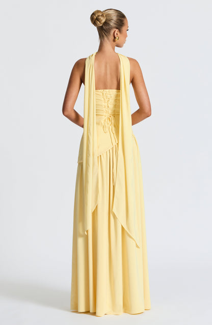 Lucy | Women's Formal Side Slit Wedding Guest Maxi Dress