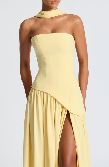 Lucy | Women's Formal Side Slit Wedding Guest Maxi Dress