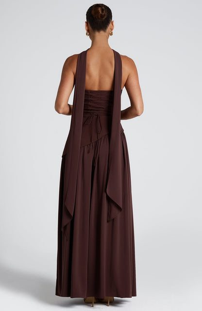 Lucy | Women's Formal Side Slit Wedding Guest Maxi Dress