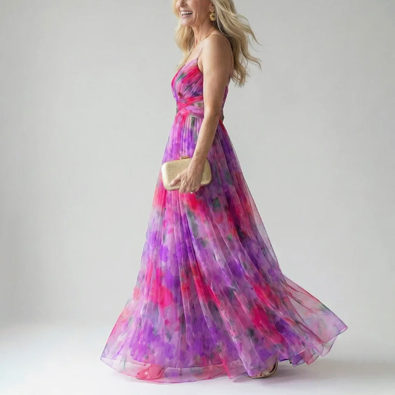 Paige | Women's Evening Watercolor Long Dress