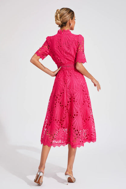 Brianna | Women's Elegant Half Sleeve Midi Dress