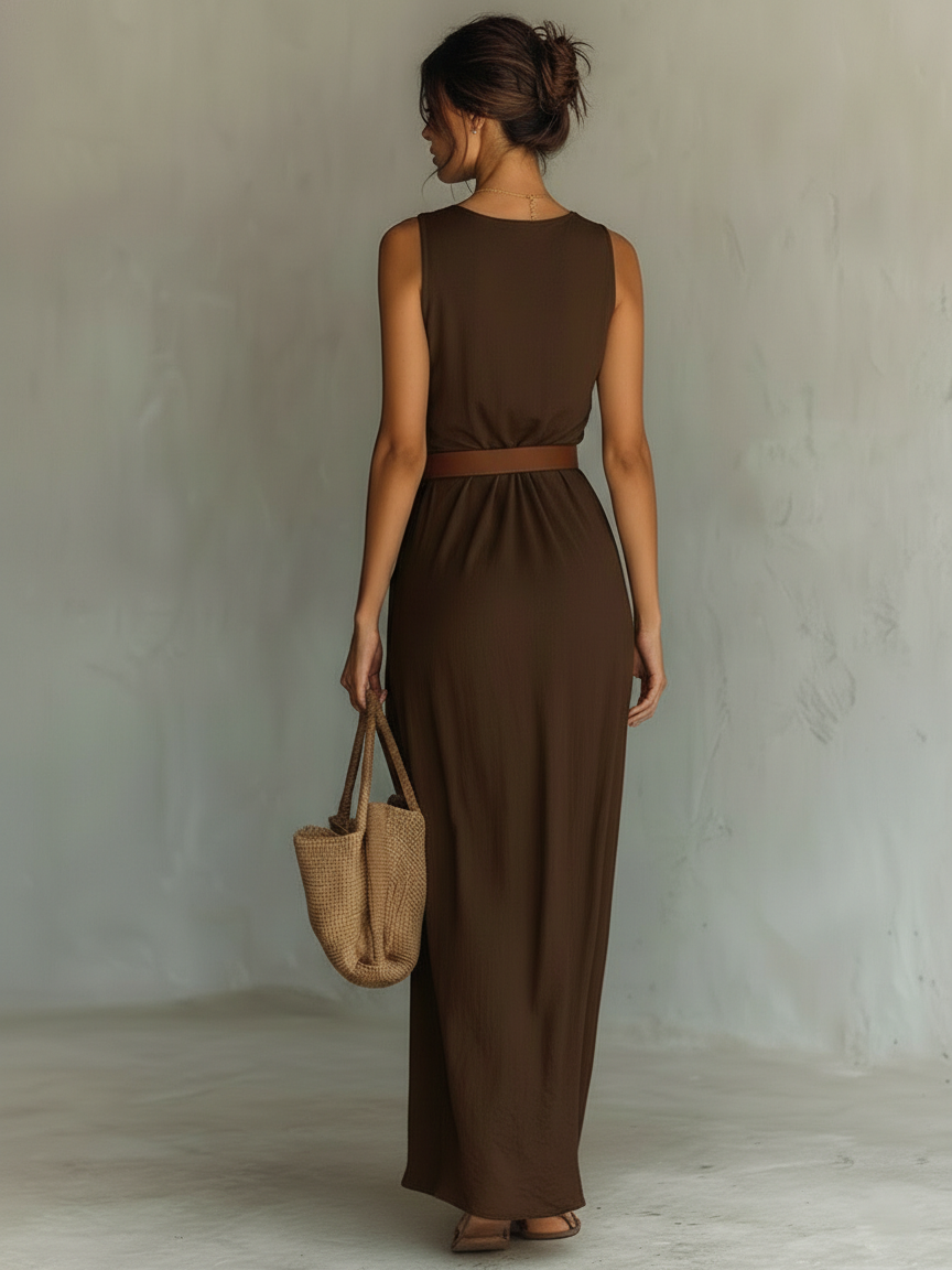 Willow | Women's Sleeveless Cowl Neck Maxi Dress