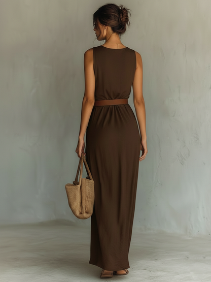 Willow | Women's Sleeveless Cowl Neck Maxi Dress