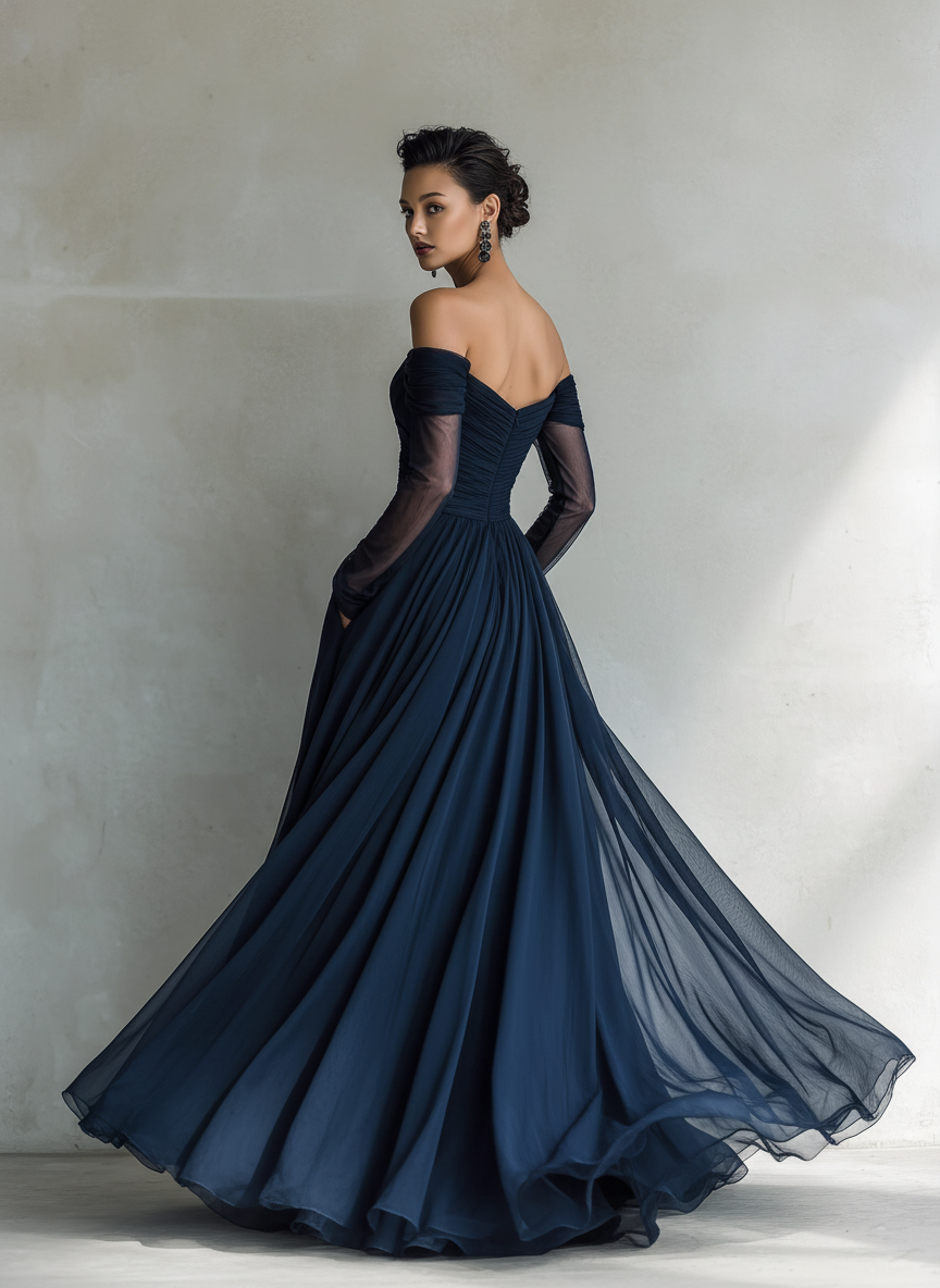 Valerie | Women's Elegant Off-Shoulder Maxi Dress
