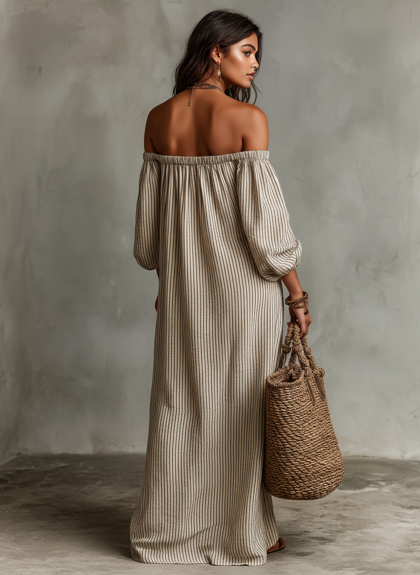 Jade | Women's Off-Shoulder Maxi Holiday Dress