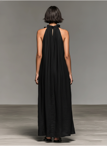 Megan | Women's Minimalist Sleeveless Maxi Dress