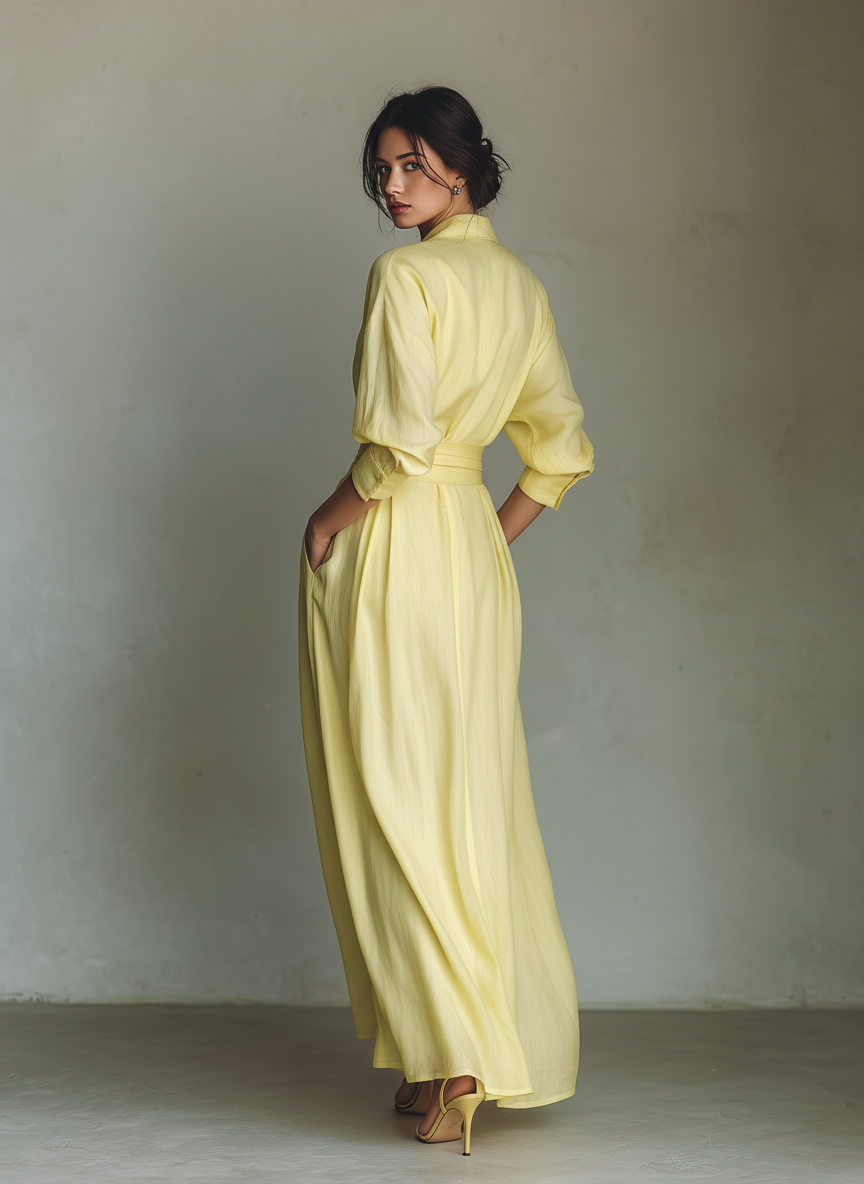 Eloise | Women's Yellow Summer Maxi Dress