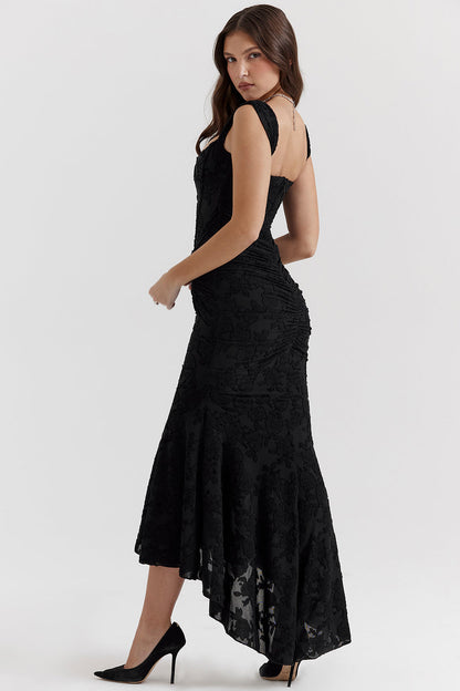 Everly | Women's Asymmetrical Wedding Guest Maxi Dress